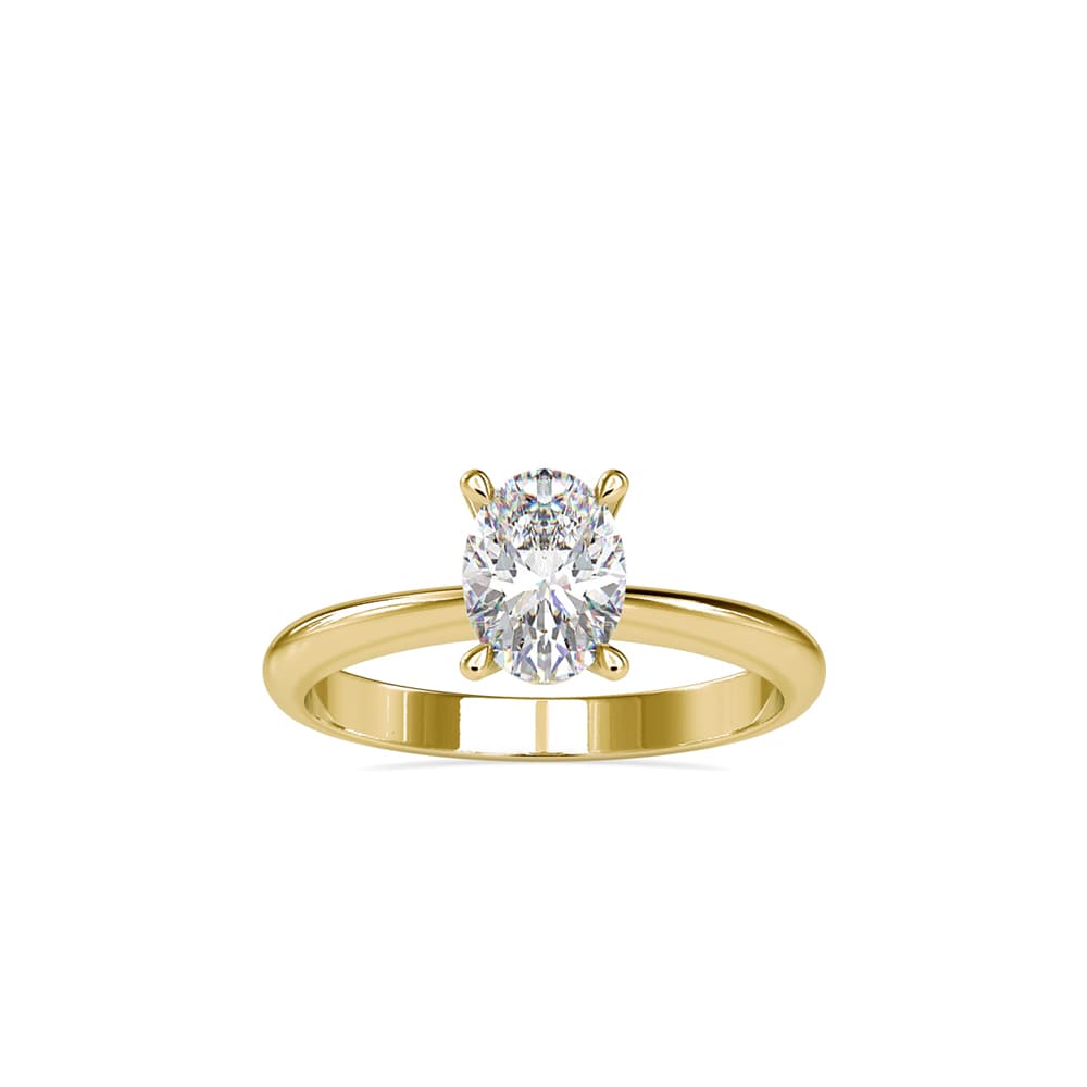 The Classic Oval Ring 1.00 Carat in 14K Yellow Gold