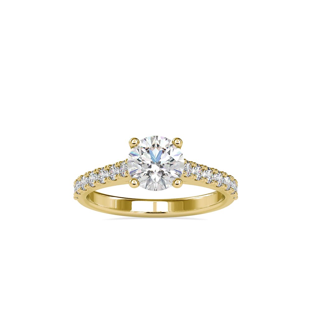The Nova Shine Solitaire Ring 1.35 Carats in 14K Yellow Gold