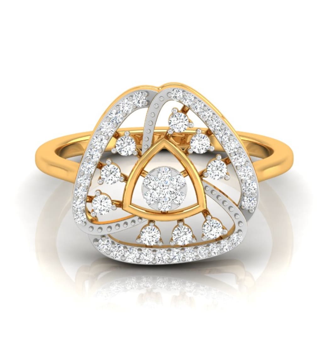The Tri-Vista Diamond Ring