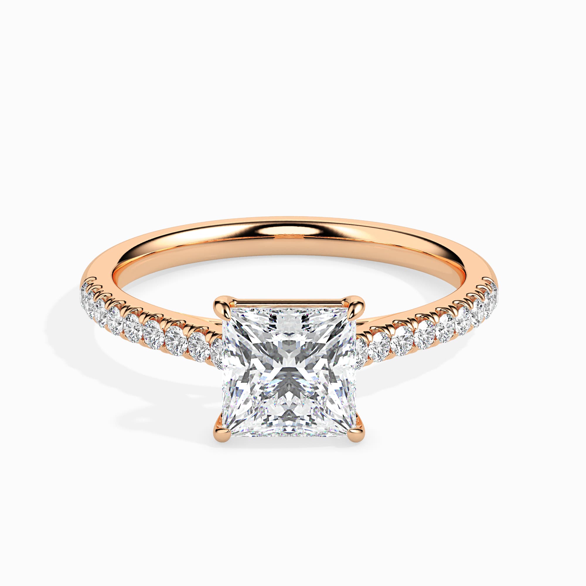 The Helena Solitaire Ring 0.70 Carats in 14K Rose Gold